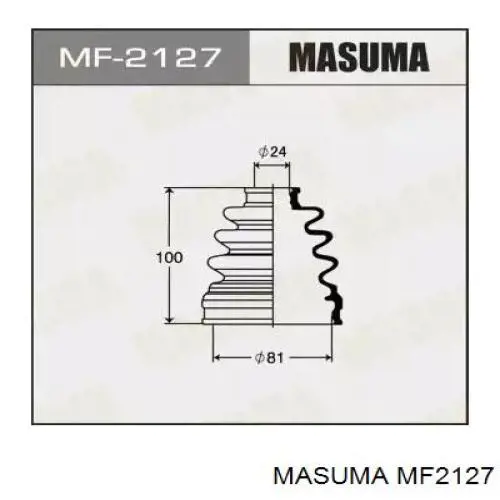 MF2127 Masuma Пильник ШРКШ внутрішній, передній півосі