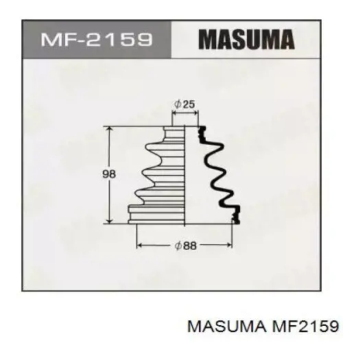 Пильник ШРУСа зовнішній MF2159 Masuma