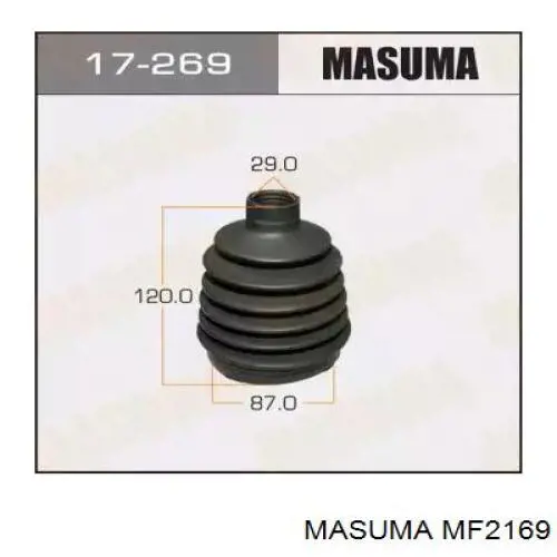 MF2169 Masuma пильник шруса внутрішній, передній піввісі