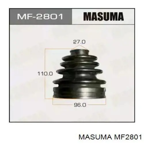 Пильник ШРУСа внутрішній MF2801 Masuma