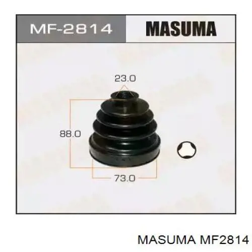 Пильник гранати внутрішній, передній півосі Masuma MF2814 ціна, від 7.16 USD