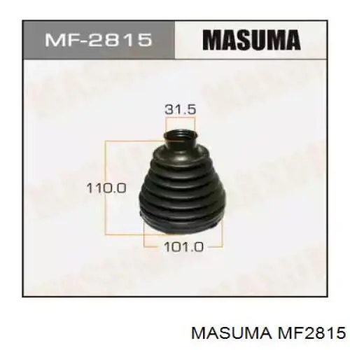 MF2815 Masuma пильник шруса внутрішній, передній піввісі