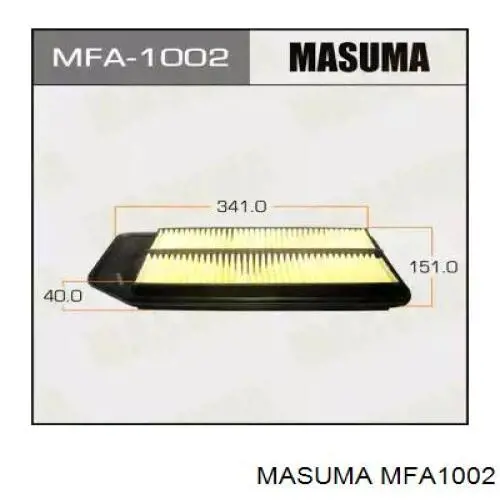 MFA1002 Masuma Повітряний фільтр двигуна