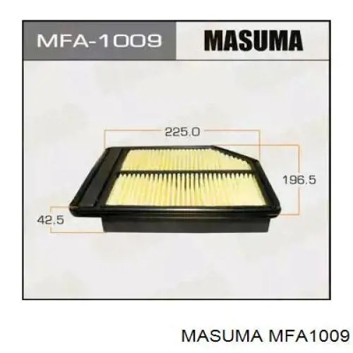 Елемент повітряного фільтра Masuma MFA1009 ціна, від 5.64 USD