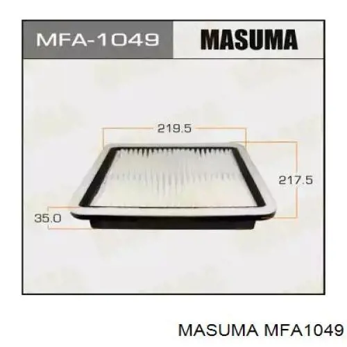 MFA1049 Masuma Повітряний фільтр двигуна