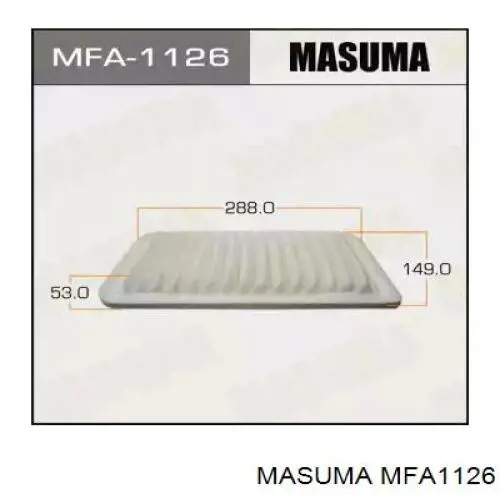Повітряний фільтр MFA1126 Masuma