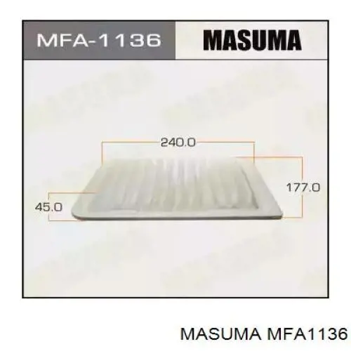 Елемент повітряного фільтра Masuma MFA1136 ціна, від 5.44 USD