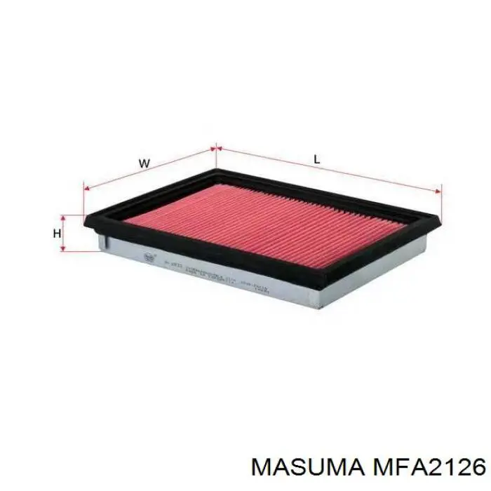 MFA2126 Masuma Повітряний фільтр двигуна
