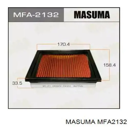 Повітряний фільтр MFA2132 Masuma