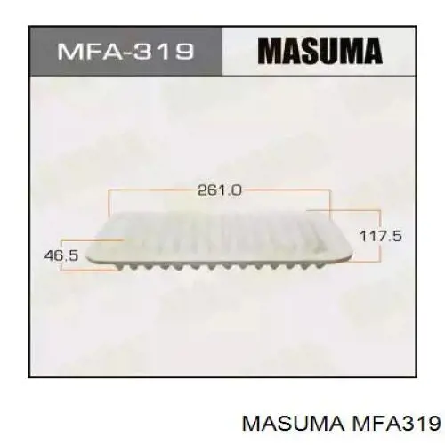 Елемент повітряного фільтра Masuma MFA319 ціна, від 3.73 USD