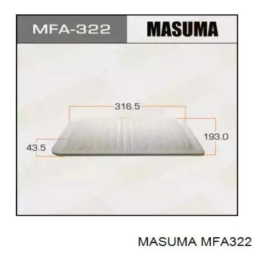 Купити MFA322 Masuma Автомобільний фільтр повітря