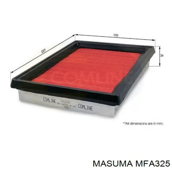 Елемент повітряного фільтра Masuma MFA325 ціна, від 5.01 USD