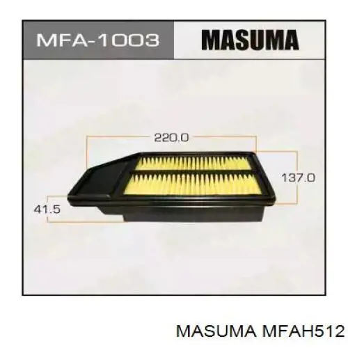 MFAH512 Masuma фільтр повітряний