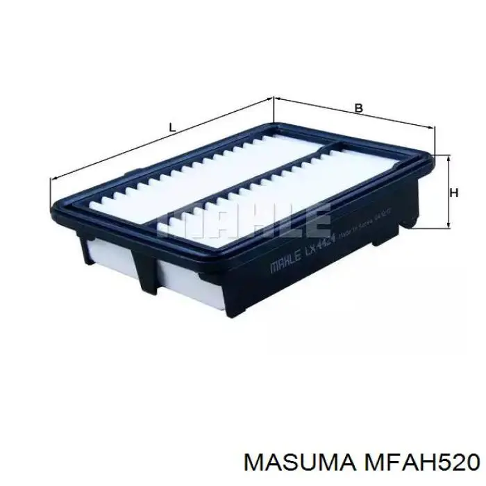 Елемент повітряного фільтра Masuma MFAH520 ціна, від 6.06 USD