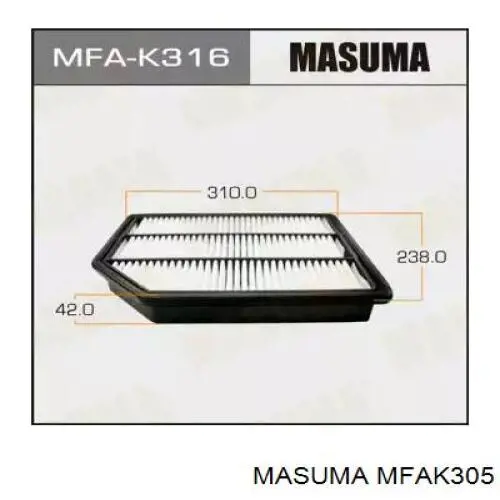 Купити MFAK305 Masuma Автомобільний фільтр повітря