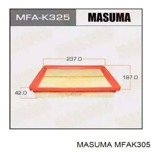 Повітряний фільтр MFAK305 Masuma