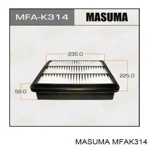 Елемент повітряного фільтра Masuma MFAK314 ціна, від 6.20 USD