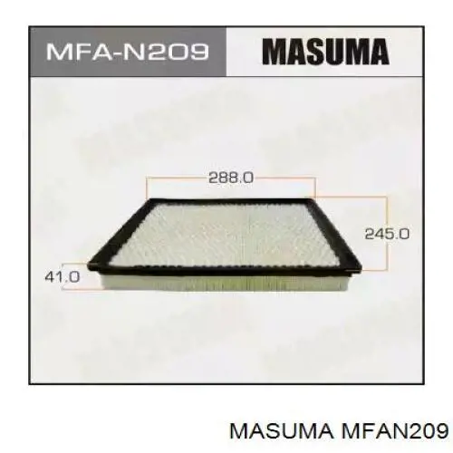 Елемент повітряного фільтра Masuma MFAN209 ціна, від 6.33 USD