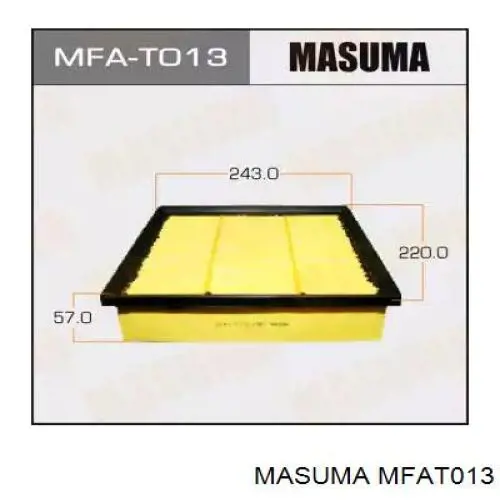 MFAT013 Masuma Повітряний фільтр двигуна