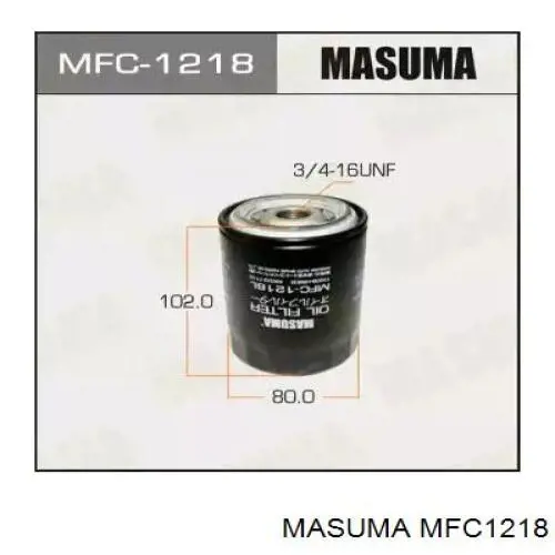 Купити MFC1218 Masuma Фільтр очищення масла відцентровий