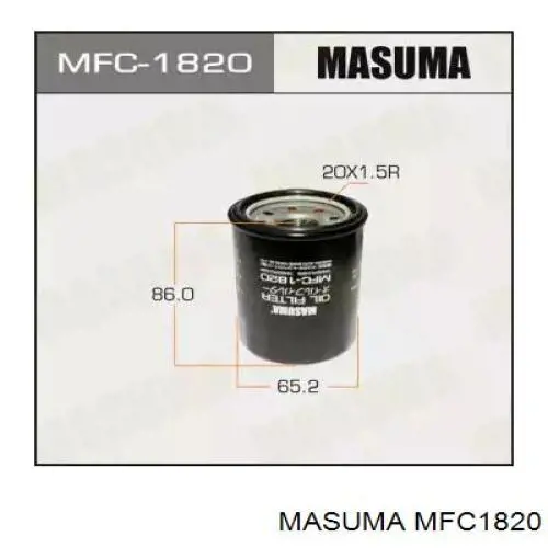 MFC1820 Masuma Фільтр масла