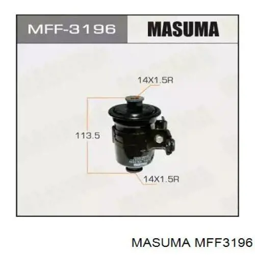 Купити MFF3196 Masuma Фільтр-відстійник палива грубої очистки