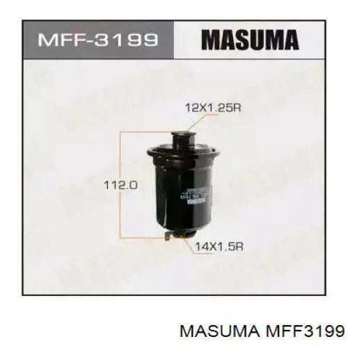 Паливний фільтр MFF3199 Masuma