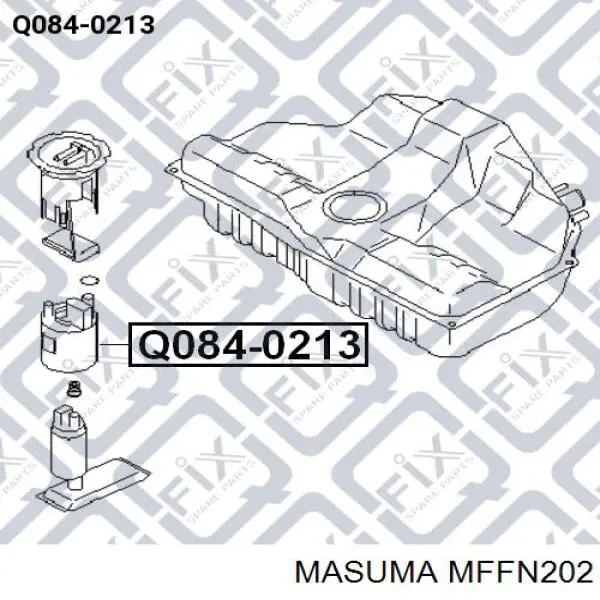 Модуль паливного насосу, з датчиком рівня палива Nissan Tiida ASIA (SC11X) (Нісан Тііда)