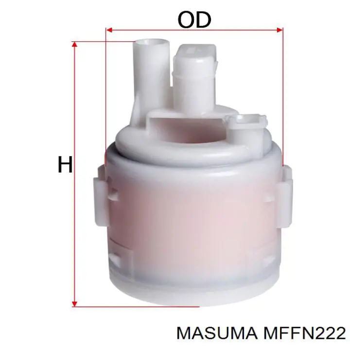 Фільтр тонкого очищення палива Masuma MFFN222 ціна, від 14.11 USD