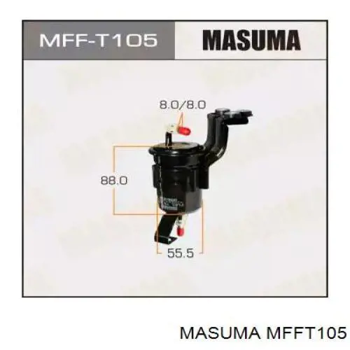 Фільтр тонкого очищення палива Masuma MFFT105 ціна, від 11.74 USD