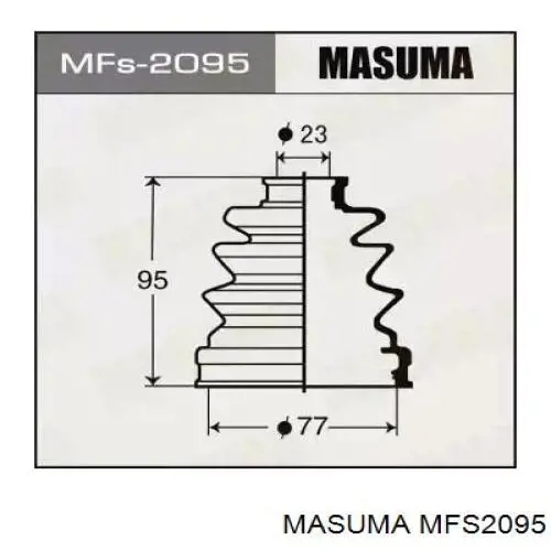 Пильник ШРУСа внутрішній MFS2095 Masuma
