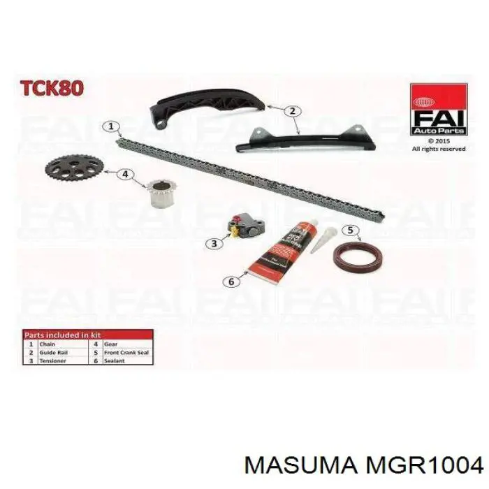 Комплект ланцюга ГРМ MGR1004 Masuma