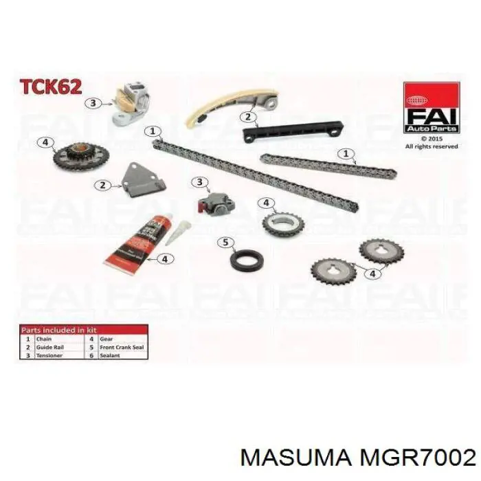 Комплект ланцюга ГРМ MGR7002 Masuma