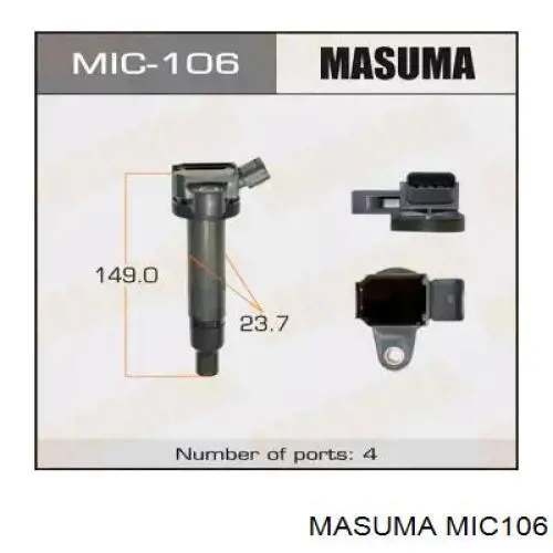 MIC106 Masuma Котушка запалювання