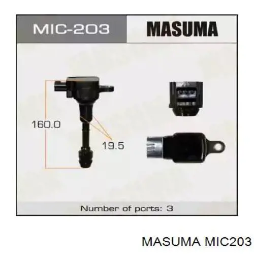 Котушка запалювання Masuma MIC203 ціна, від 24.78 USD