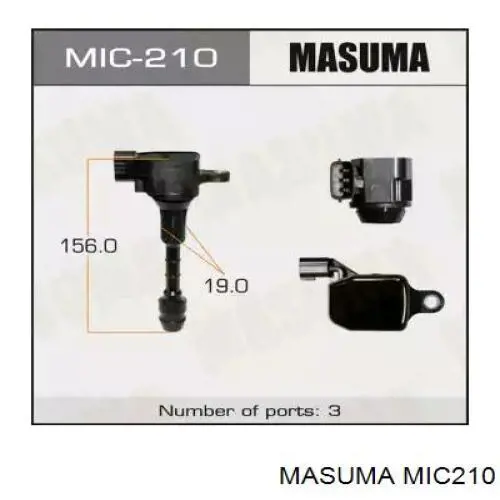 Котушка запалювання Masuma MIC210 ціна, від 37.08 USD