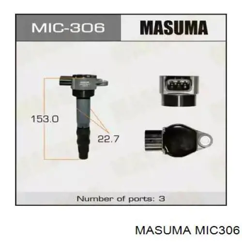 Котушка запалювання MIC306 Masuma