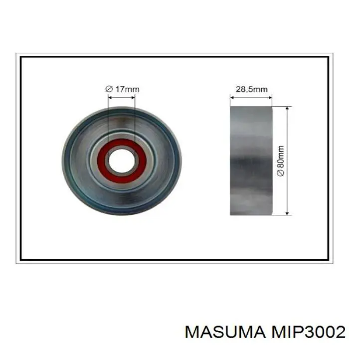 MIP3002 Masuma натягувач приводного ременя