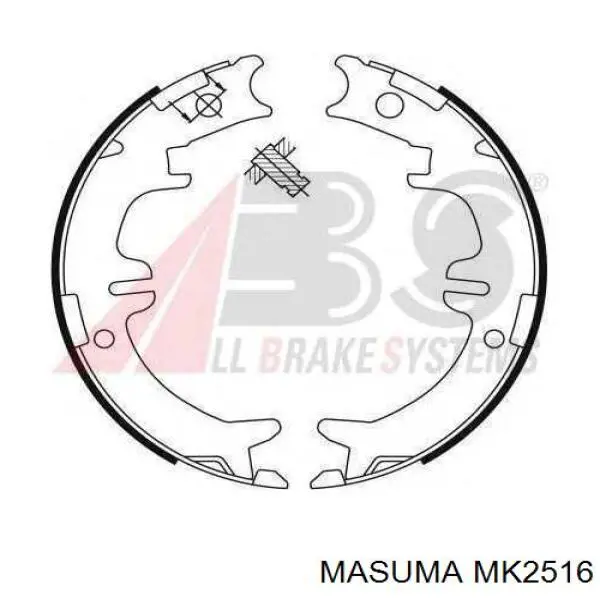 Купити MK2516 Masuma Гальмівні колодки гальма стоянки