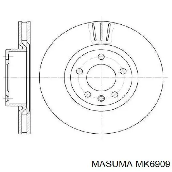 Колодки гальмові задні, барабанні MK6909 Masuma