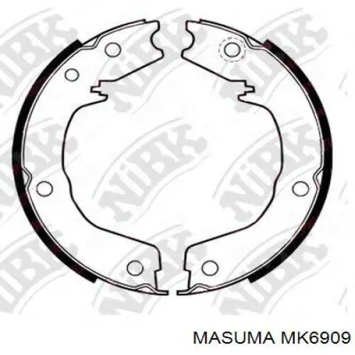 Колодки гальмові задні, барабанні Masuma MK6909 ціна, від 26.32 USD