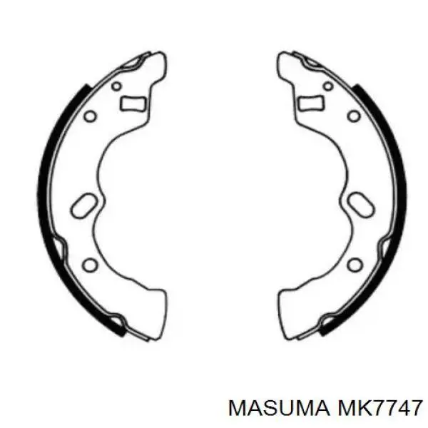 Колодки гальмові задні, барабанні MK7747 Masuma