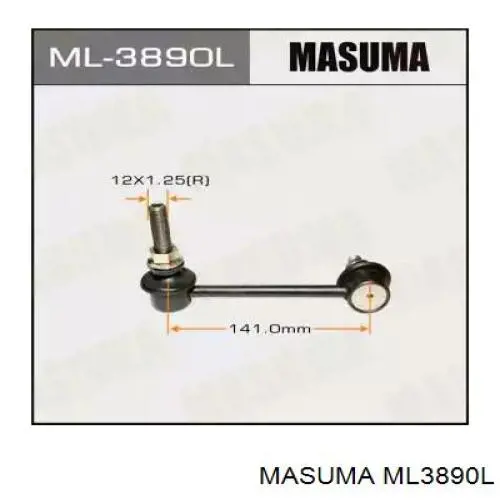 Тяжка стабілізатора, переднього, ліва Masuma ML3890L ціна, від 13.90 USD