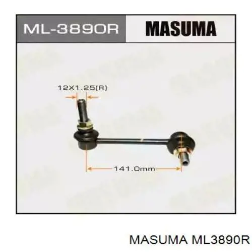 Стійка стабілізатора, переднього, права Masuma ML3890R ціна, від 14.31 USD