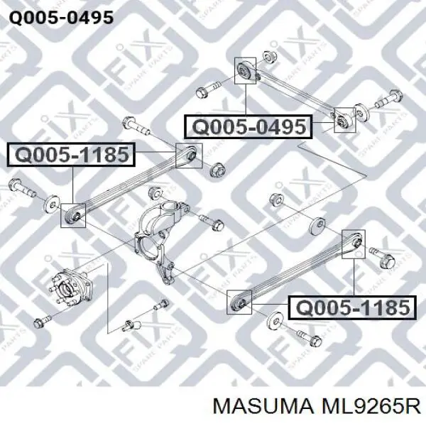 ML9265R Masuma Солдатик стабілізатора, переднього, правий
