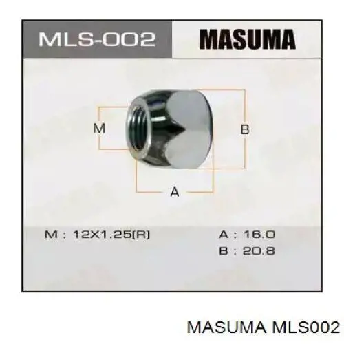 MLS002 Masuma Гайка колеса