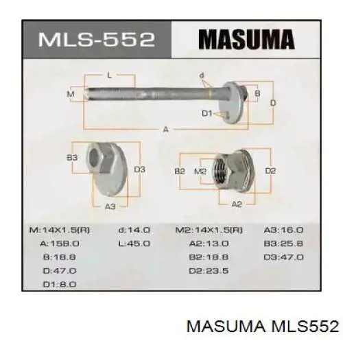 MLS552 Masuma Болт переднього важеля, нижнього