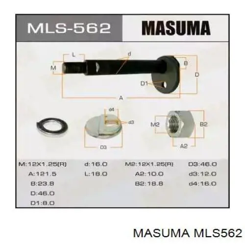 MLS562 Masuma Болт переднього важеля, нижнього