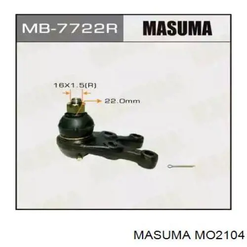 MO2104 Masuma кульова опора, нижня, права