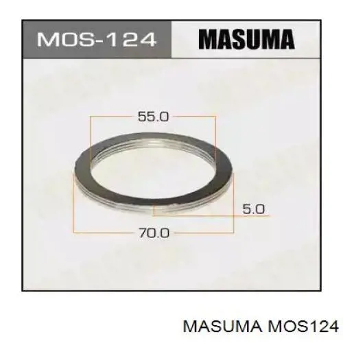 Кільце приймальні труби глушника ущільнювача Masuma MOS124 ціна, від 1.99 USD